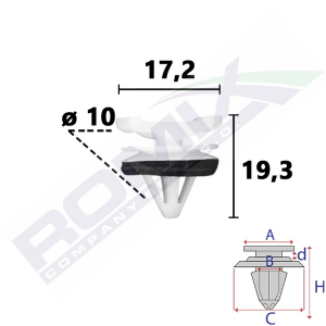 spinka listwy C70914