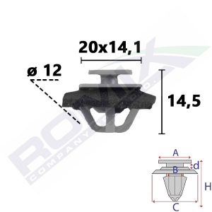 spinka listwy C70912