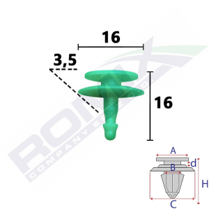 spinka listwy C70925